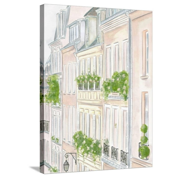 Art.com My View In Paris Stretched Canvas Print Wall Art by Leah Straatsma, 24" x 32"