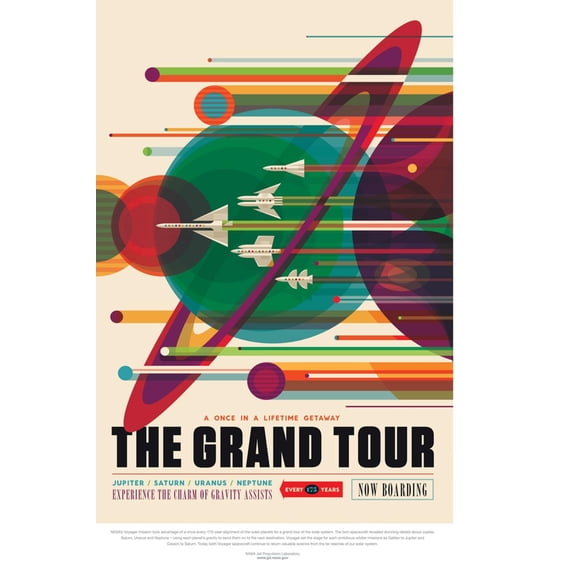 Art.com NASA/JPL: Visions Of The Future - Grand Tour Art Print, 12" x 18"