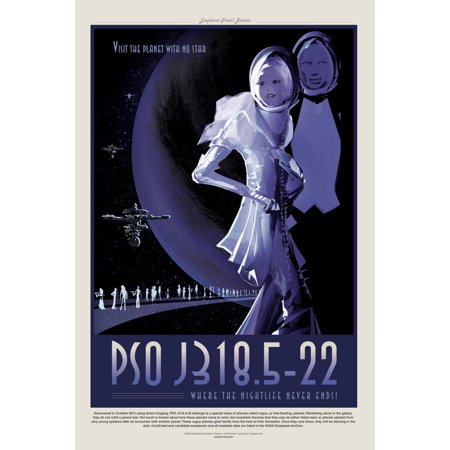 Art.com NASA/JPL: Visions Of The Future - Pso J318.5-22 Art Print, 12" x 18"