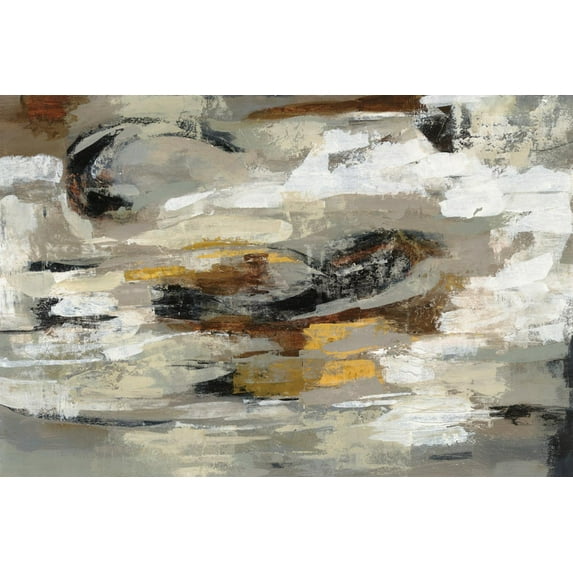 Art.com Neutral Abstract Gray Art Print by Silvia Vassileva, 36" x 24"