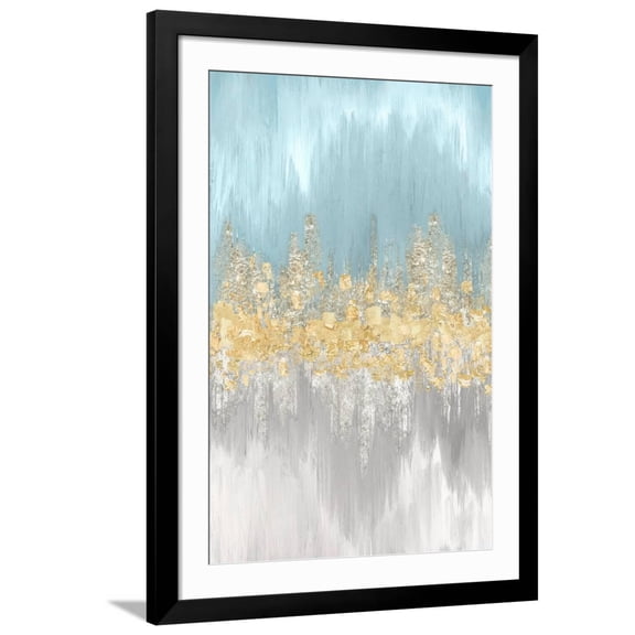 Art.com Neutral Wave Lengths II Art Print by Eva Watts, Black Frame Wall Art, 32" x 44"