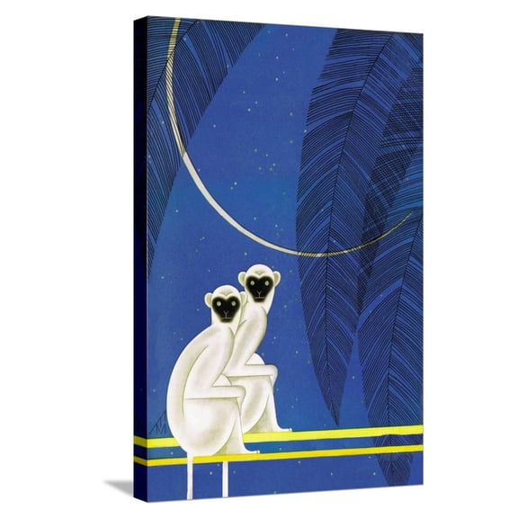 Art.com New Moon Stretched Canvas Print Wall Art by Frank Mcintosh, 16" x 24"