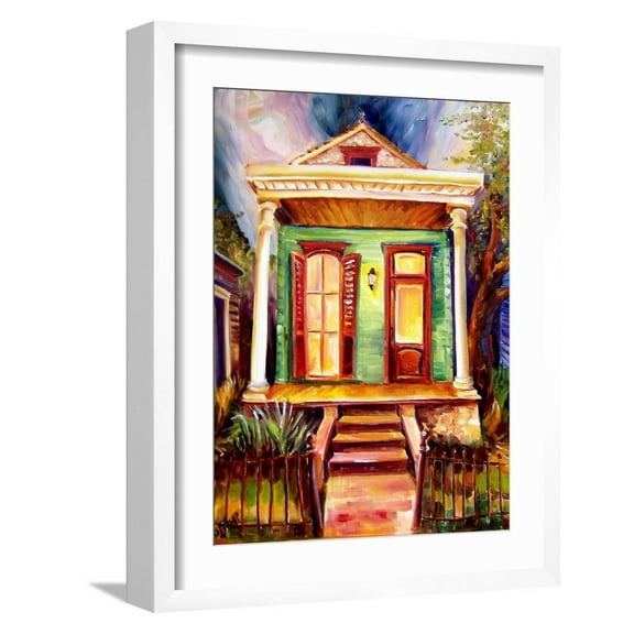 Art.com New Orleans Spirit Art Print by Diane Millsap, White Frame Wall Art, 17" x 21"