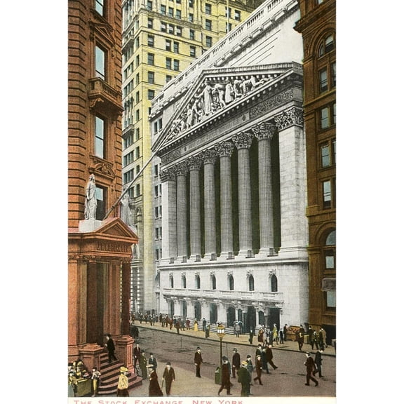Art.com New York Stock Exchange, New York City Art Print, 12" x 18"