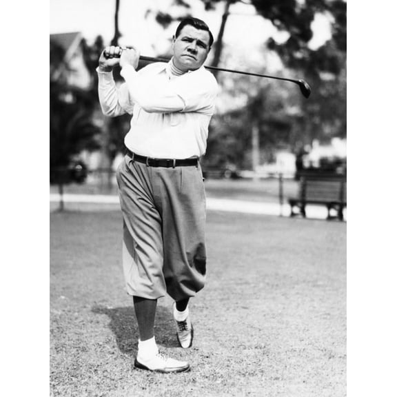 Art.com New York Yankees. Yankees Outfielder Babe Ruth Playing Golf, Early 1930s Photo, 24" x 32"