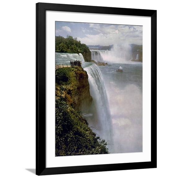 Art.com Niagara Falls from Prospect Point Photo, Black Frame Wall Art, 32" x 40"