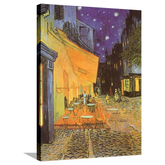 Art.com Night Café, 1888 Stretched Canvas Print Wall Art by Vincent van Gogh, 24" x 32"
