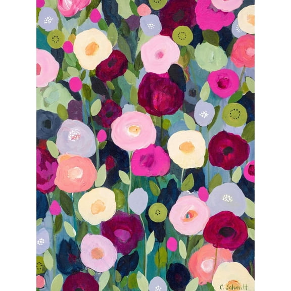 Art.com Night Garden Art Print by Carrie Schmitt, 18" x 24"