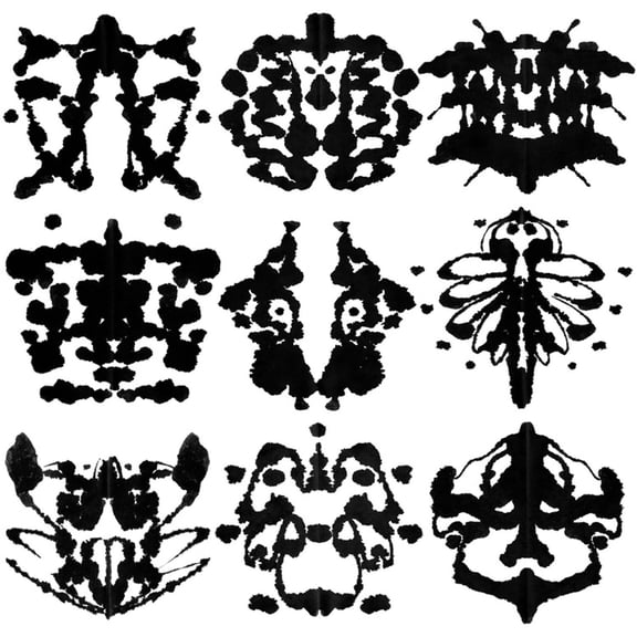 Art.com Nine Rorschach Test Art Print by akova, 24" x 24"