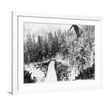 thumbnail image 1 of Art.com Nordal Kaldahl of Canada Won the Northwest Ski Jumping Championship, at Big Hill, Cascade Mountains Photo, White Frame Wall Art, 40" x 32", 1 of 5