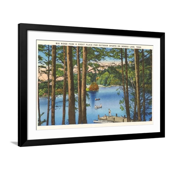 Art.com Norris Lake, Tennessee Art Print, Black Frame Wall Art, 44" x 32"