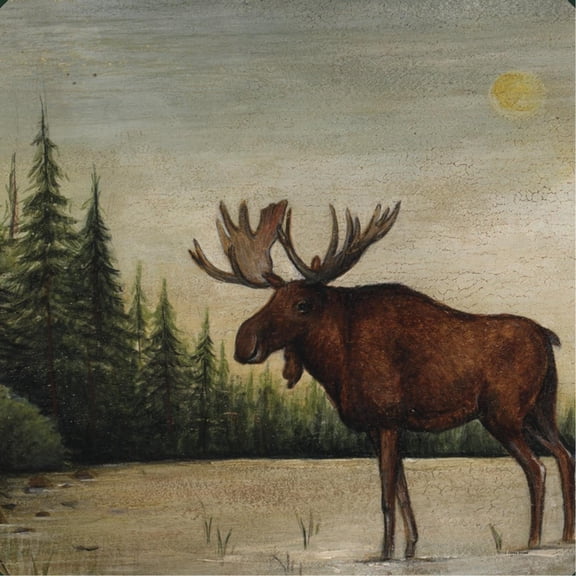 Art.com North Woods Moose II Art Print by David Cater Brown, 24" x 24"