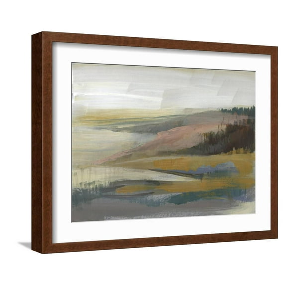 Art.com Northwest Cove II Art Print by Jennifer Goldberger, Brown Frame Wall Art, 21" x 17"