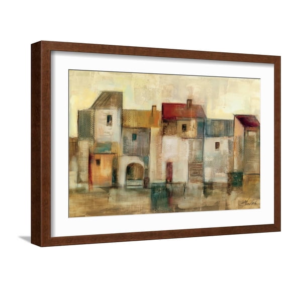 Art.com Nostalgie Art Print by Silvia Vassileva, Brown Frame Wall Art, 23" x 17"