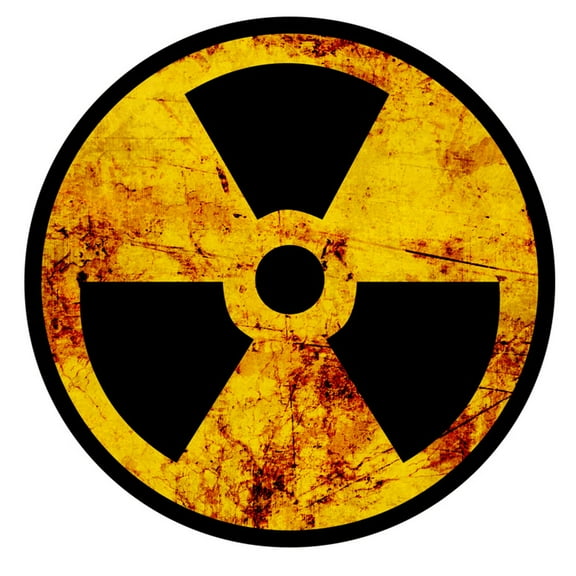 Art.com Nuclear Sign Art Print by argus456, 24" x 24"