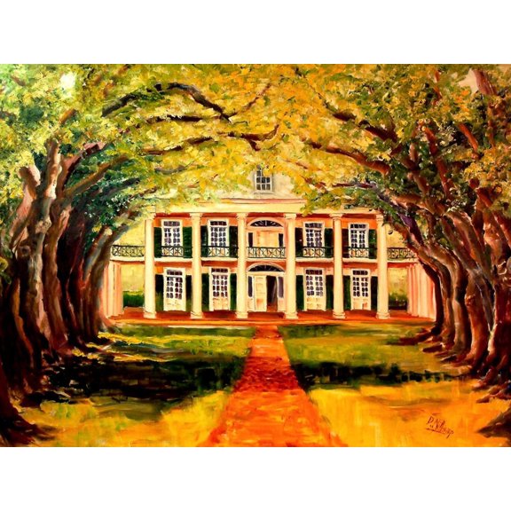 Art.com Oak Alley Plantation Art Print by Diane Millsap, 32" x 24"