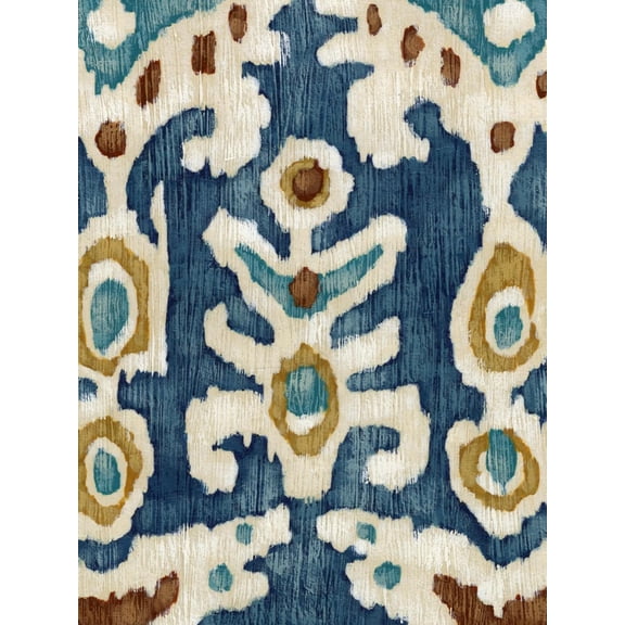 Art.com Ocean Ikat III Art Print by Chariklia Zarris, 12" x 16"