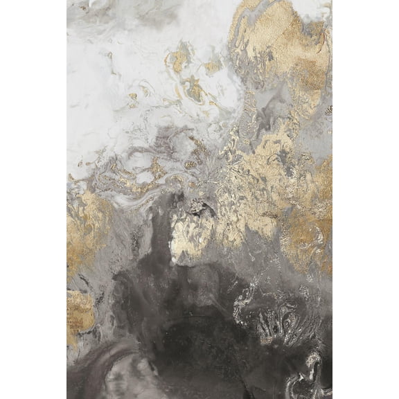 Art.com Ocean Splash II Grey Version Art Print by PI Studio, 12" x 18"