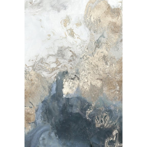 Art.com Ocean Splash II Indigo Version Art Print by PI Studio, 12" x 18"