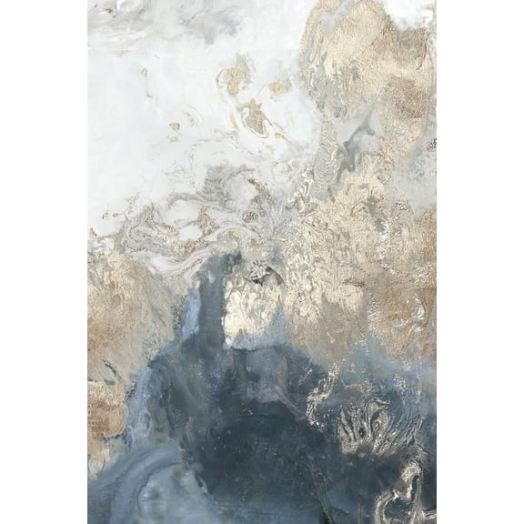 Art.com Ocean Splash II Indigo Version Art Print by PI Studio, 12" x 18"