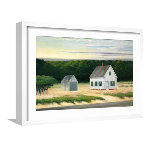 Art.com October on Cape Cod Giclee Print by Edward Hopper, White Frame Wall Art, 23" x 17"