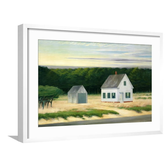 Art.com October on Cape Cod Giclee Print by Edward Hopper, White Frame Wall Art, 29" x 21"