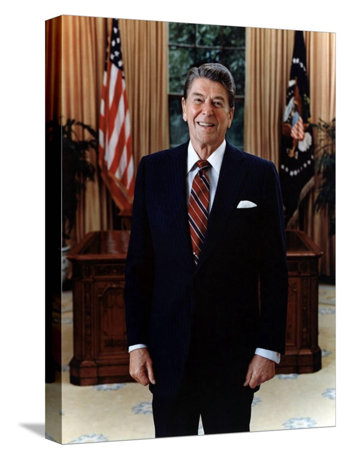 Art.com Official Portrait of President Reagan in the Oval Office. June ...