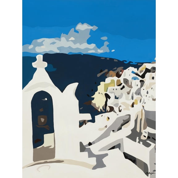 Art.com Oia Vista Prima Art Print by BethAnn Lawson, 12" x 16"