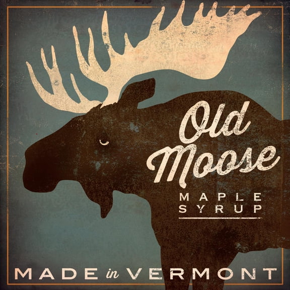 Art.com Old Moose Maple Syrup Made in Vermont Art Print by Ryan Fowler, 24" x 24"