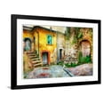 thumbnail image 1 of Art.com Old Streets of Medieval Villages of Italy, Artistic Picture Photographic Print by Maugli-l, Black Frame Wall Art, 44" x 32", 1 of 5