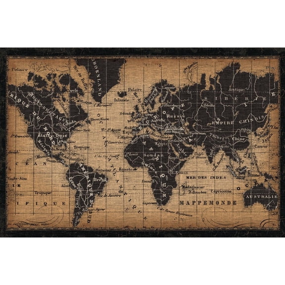 Art.com Old World Map Art Print, 24" x 16"