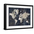 thumbnail image 1 of Art.com Old World Map Blue v2 Art Print by Wild Apple Portfolio, Black Frame Wall Art, 21" x 17", 1 of 5