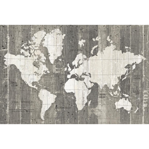 Art.com Old World Map Neutral Art Print by Wild Apple Portfolio, 18" x 12"