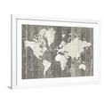 thumbnail image 1 of Art.com Old World Map Neutral Art Print by Wild Apple Portfolio, White Frame Wall Art, 44" x 32", 1 of 5
