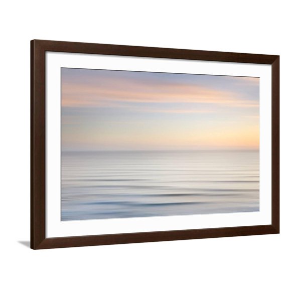Art.com On the Horizon I No Border Photo by Alan Majchrowicz, Brown Frame Wall Art, 44" x 32"