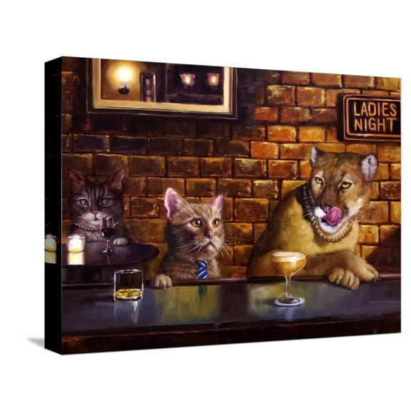 Art.com On the Prowl Stretched Canvas Print Wall Art by Lucia Heffernan, 16" x 12"