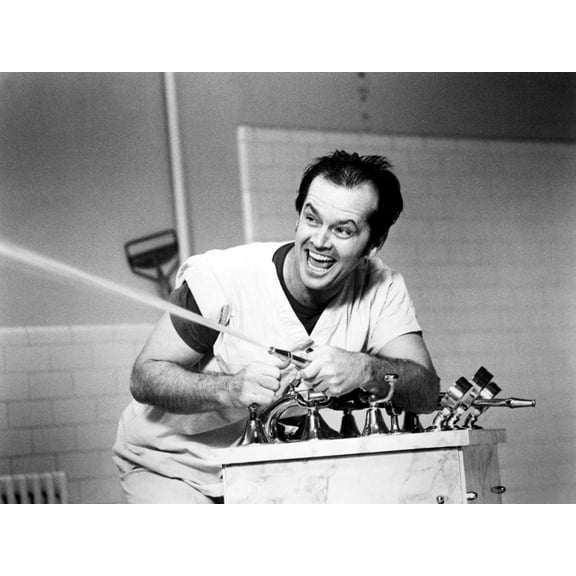 Art.com One Flew over the Cuckoo's Nest, Jack Nicholson, 1975 Premium Photographic Print, 16" x 12"