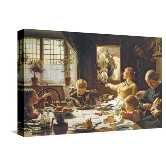 Art.com One of the Family Stretched Canvas Print Wall Art by Frederick George Cotman, 18" x 12"