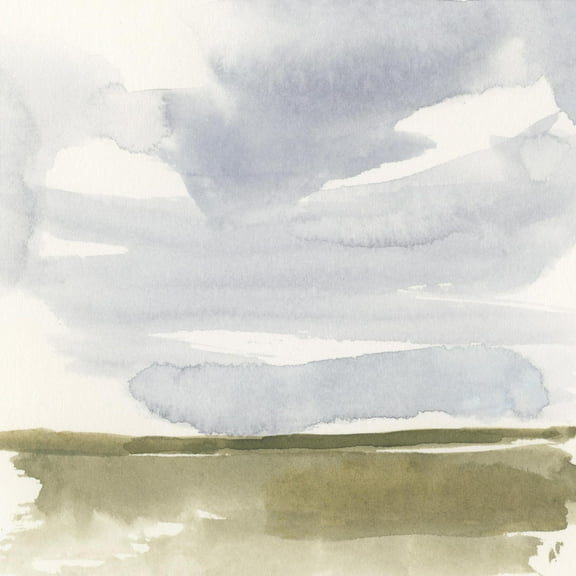 Art.com Open Field Sketch I Art Print by Victoria Barnes, 30" x 30"