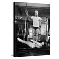 thumbnail image 1 of Art.com Opera Singer Roberta Peters Balancing Her Trainer, Joseph Pilates, on Her Operatic Breadbasket Stretched Canvas Print Wall Art by Michael Rougier, 18" x 24", 1 of 4