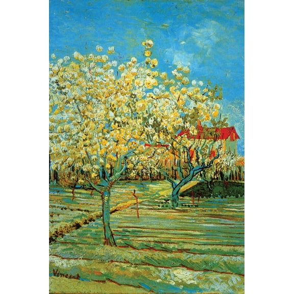 Art.com Orchard with Cypress by Van Gogh Art Print by Vincent van Gogh, 24" x 36"