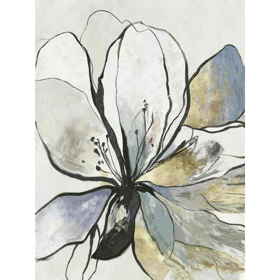 Art.com Outlined Floral II Art Print by Asia Jensen, 12" x 16"