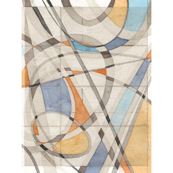 Art.com Ovals & Lines II Art Print by Nikki Galapon, 12" x 16"