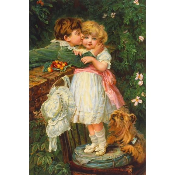Art.com Over The Garden Wall Art Print by Frederick Morgan, 12" x 18"