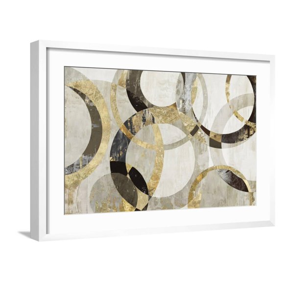 Art.com Overlaps Art Print by Tom Reeves, White Frame Wall Art, 29" x 21"