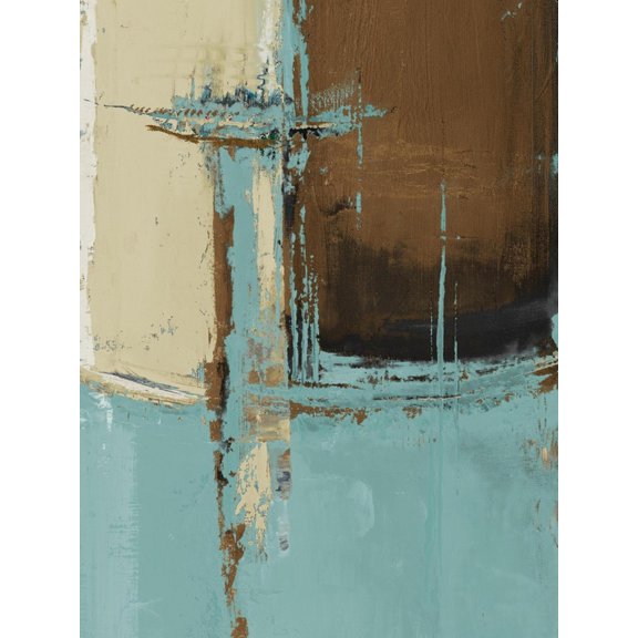 Art.com Oxido on Teal I Art Print by Patricia Pinto, 12" x 16"