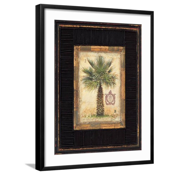 Art.com Pacific Palm Art Print by Chad Barrett, Black Frame Wall Art, 23" x 29"