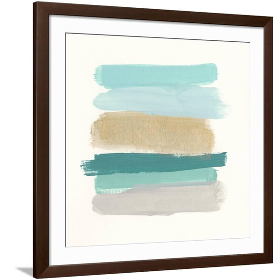Art.com Palette Stack I Art Print by June Vess, Brown Frame Wall Art, 38" x 38"