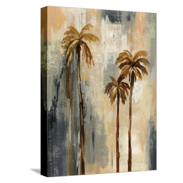 Art.com Palm Trees I Stretched Canvas Print Wall Art by Silvia Vassileva, 12" x 16"