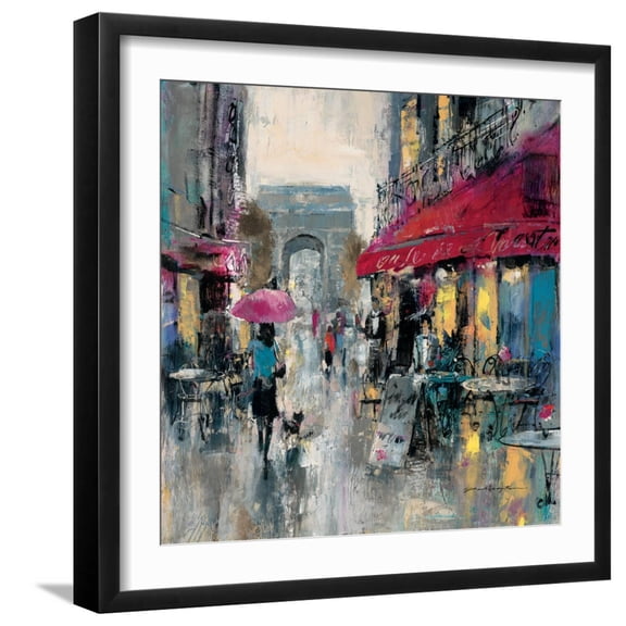 Art.com Paris Modern 1 Premium Giclee Print by Brent Heighton, Black Frame Wall Art, 21" x 21"